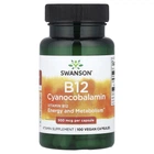 Вітамін В12 Swanson (Vitamin B-12) 500 мкг 100 капсул (SWV-01030)