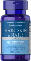 Формула для волосся, шкіри, нігтів, Hair Skin Nails Formula, Puritan's Pride, 60 каплет (PTP-17580)