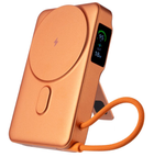 Дополнительная батарея с беспроводной зарядкой Gelius Fluxen GP-PBW120 Magnetic Wireless Charge Qi2 15W 10000mAh Orange
