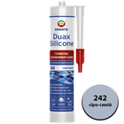 Герметик Duax Silicone №242 (сіро-синій) 300 ml