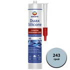 Герметик Duax Silicone №243 (грей) 300 ml