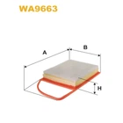 Фільтр повітряний WIX FILTERS Citroen Berlingo III, C3 II, C3 Picasso, C4, C4 II, C4 Picasso, C5 II (WA9663)