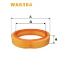 Фильтр воздушный WIX FILTERS Opel Ascona B, Ascona C, Corsa A, Kadett D, Kadett E, Manta A, Manta (WA6384)