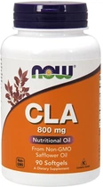 Кон'югована лінолева кислота Now (Now Foods) CLA 800 мг у капсулах