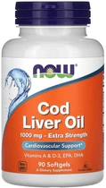 Риб'ячий жир Now (Now Foods) Cod Liver Oil 1000 мг 90 капсул (NOW-01743)