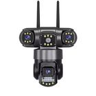Вулична поворотна Wi-Fi IP-камера відеоспостереження EVKVO SC28 V380 Pro | 3 Лінзи | 16MP
