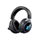Ігрові бездротові навушники MCHOSE X9 BLACK, 2.4 GHz/Bluetooth/USB-C, 7.1, RGB, знімний мікрофон, 53 мм драйвери
