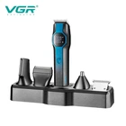 Машинка для стрижки VGR V-173 Blue аккумуляторная набор 13in1