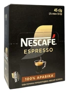 Кофе Nescafe Espresso 100% арабіка розчинна в стіках 25 х 1,8 г (497)