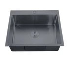 Мийка Zerix ZH5045-215 Nano-Black (3.0/0.8) з нерж. сталі (MX1580) (00149315)