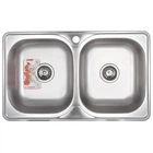 Мийка кухонна Zerix Z7848D-08-180E Double (Satin) (ZS0578) (00149577)