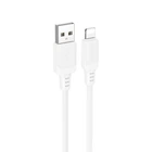 Кабель BOROFONE BX115 Lotto silicone Charging Data Cable iP White (6941991119637)