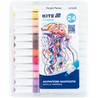 Маркери акрилові Jumbo Kite Creative K-1291, 24 кольори