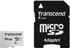 Карта пам'яті Transcend 64GB microSDXC class 10 UHS-I U1 (TS64GUSD300S-A)