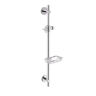 Стійка універсальна Qtap Sprha 700 мм округла з поличкою QT003 Chrome
