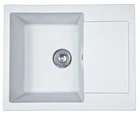 Кухонна мийка Adamant MINIMAL біла 615x495x200 мм, з крилом 61,5 см