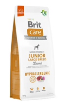 Сухой корм для щенков и молодых собак крупных пород Brit Care Junior Large Breed Lamb & Rice