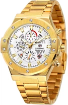 Наручные часы Forsining 6914 Gold-White Steel Элегантный