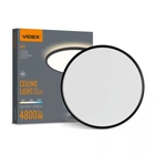LED світильник з декоративною підсвіткою VIDEX DL5R 44W 3000K-4000K-5000K Black