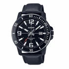Чоловічий годинник Casio MTP-VD01BL-1B чорна елегантність