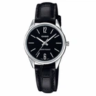 Жіночий годинник Casio LTP-V005L-1B з шкіряним ремінцем