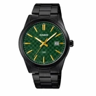 Чоловічий годинник Casio MTP-VD03B-3A з зеленим циферблатом
