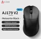 Мышь беспроводная игровая Ajazz AJ179 V2 MAX черная. Радио 2.4Ghz + Bluetooth