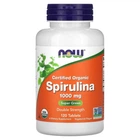 Натуральная добавка Now Foods Spirulina 1000 мг certified organic