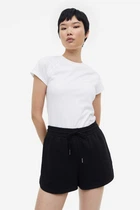 Шорты из хлопка H&M 992104001c61 S черные (100009396)