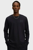 Чоловічий чорний лонгслів UA SPORTSTYLE LEFT CHEST LS Under Armour XL 1329585-002