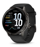 Смарт-годинник Garmin Venu 4 45 mm Slate with Black Silicone Band (010-03014-00)