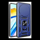 Чехол противоударный Armor Guard Shield для Xiaomi Redmi A3 4G с подставкой защита камеры темно-синий