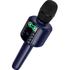Микрофон с караоке Hoco L24 Shine Blue [161330]