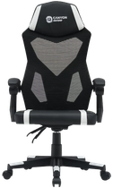 Кресло геймерское Canyon Flow MCH01 Mesh Black/White (CNE-MCH01W)