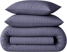 Простирадло на резинці MirSon Ranforce Elite 17-0601 Stripe Gray 180x200x25 см (2200008049799)