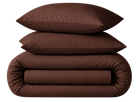 Простынь на резинке MirSon двуспальная 150x200+25 см 19-1217 Chocolate Perla Ranforce Elite (2200004701820)