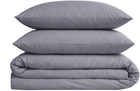 Простирадло на резинці MirSon двоспальне 180x200+25 см 16-5703 Light Gray Бязь Premium (2200001082212)
