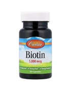 Біотин 5000 мкг Carlson Biotin 50 капсул