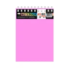 Блокнот А5 В-БП5-80(Pink) 80 листів, пружина зверху