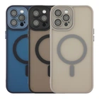 Чохол TPU+PC Magnetic Matte Camera Lens with Magsafe для iPhone 13 Pro Purple