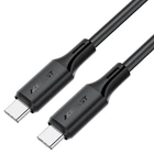 Кабель ACEFAST C17-03 USB-C to USB-C silicone charging data cable чорний
