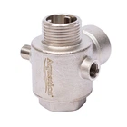 Соединитель пятивыводной + обратный клапан 80мм M1”×F1”×F1”×M1/4”×F1/4” Silver 480г AQUATICA (779601)