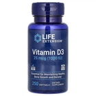 Вітамін Д3 Life Extension (Vitamin D3) 1000 МО 250 капсул (LEX-17512)
