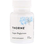 Мідь, Copper Bisglycinate, Thorne, 60 капсул (2 мг в капсулі) (THR-00341)