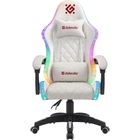 Крісло ігрове Defender Energy, Клас 4, 50мм, PU, RGB, біле