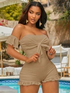 Комбінезон SHEIN M Бежевий sw2203310000108016