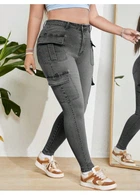 Джинсы SHEIN XL Серый sz2312151916569291