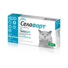 Краплі на холку Селафорт для котів 1 піпетка Selafort вага 2,6 - 7,5 кг KRKA
