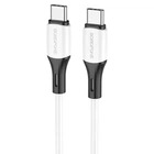 Кабель USB Borofone BX79, Type-C to Type-C, PD 60W, 1m, белый