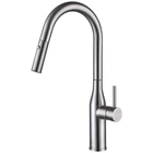 Смеситель для кухни Gappo G4398-45 с выдвижным изливом, сатин